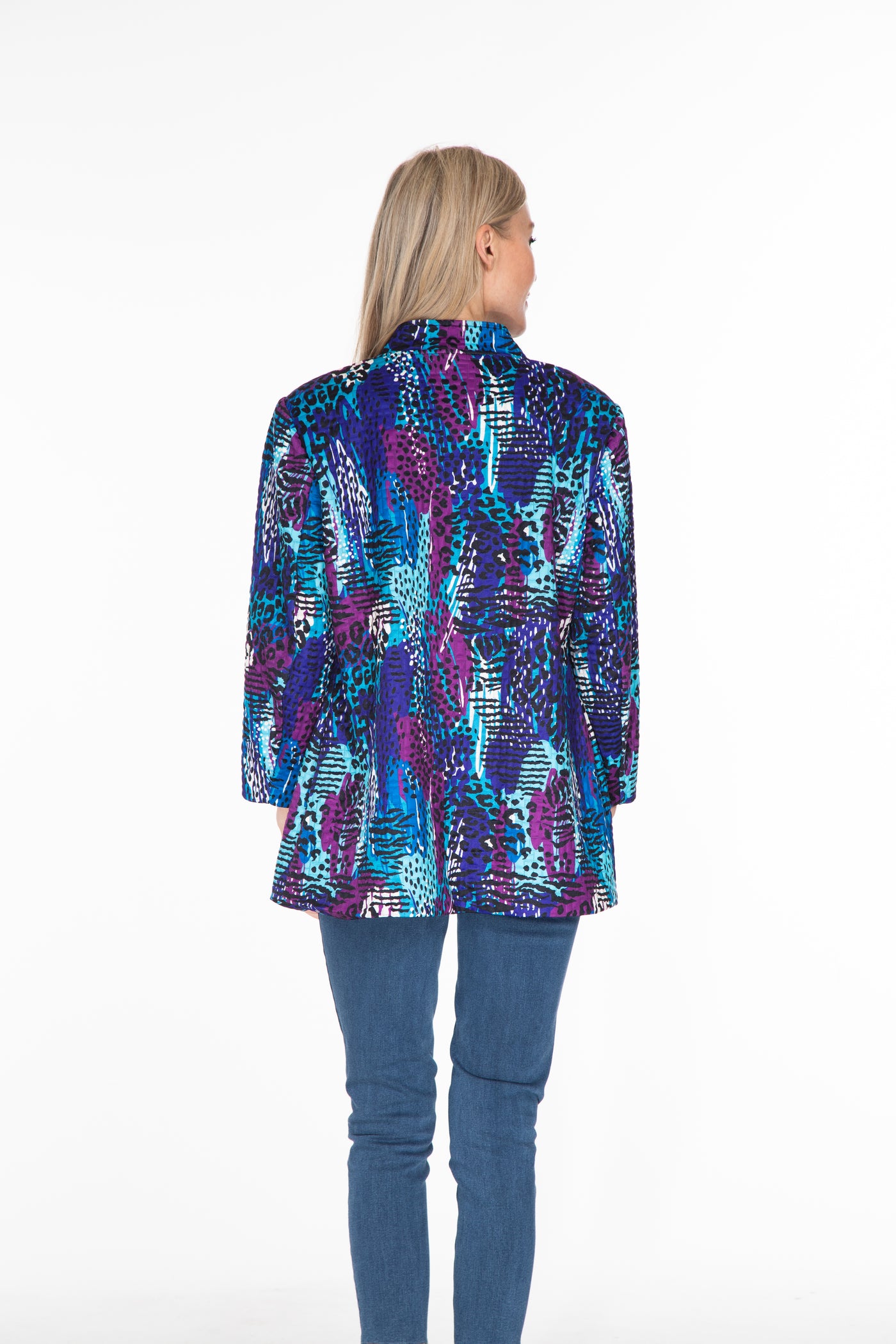 Quilt Pattern Jacket - Women's - Multi