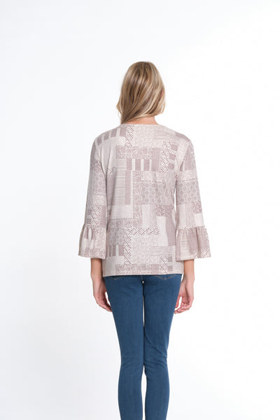 Flounce Sleeve Top - Multi