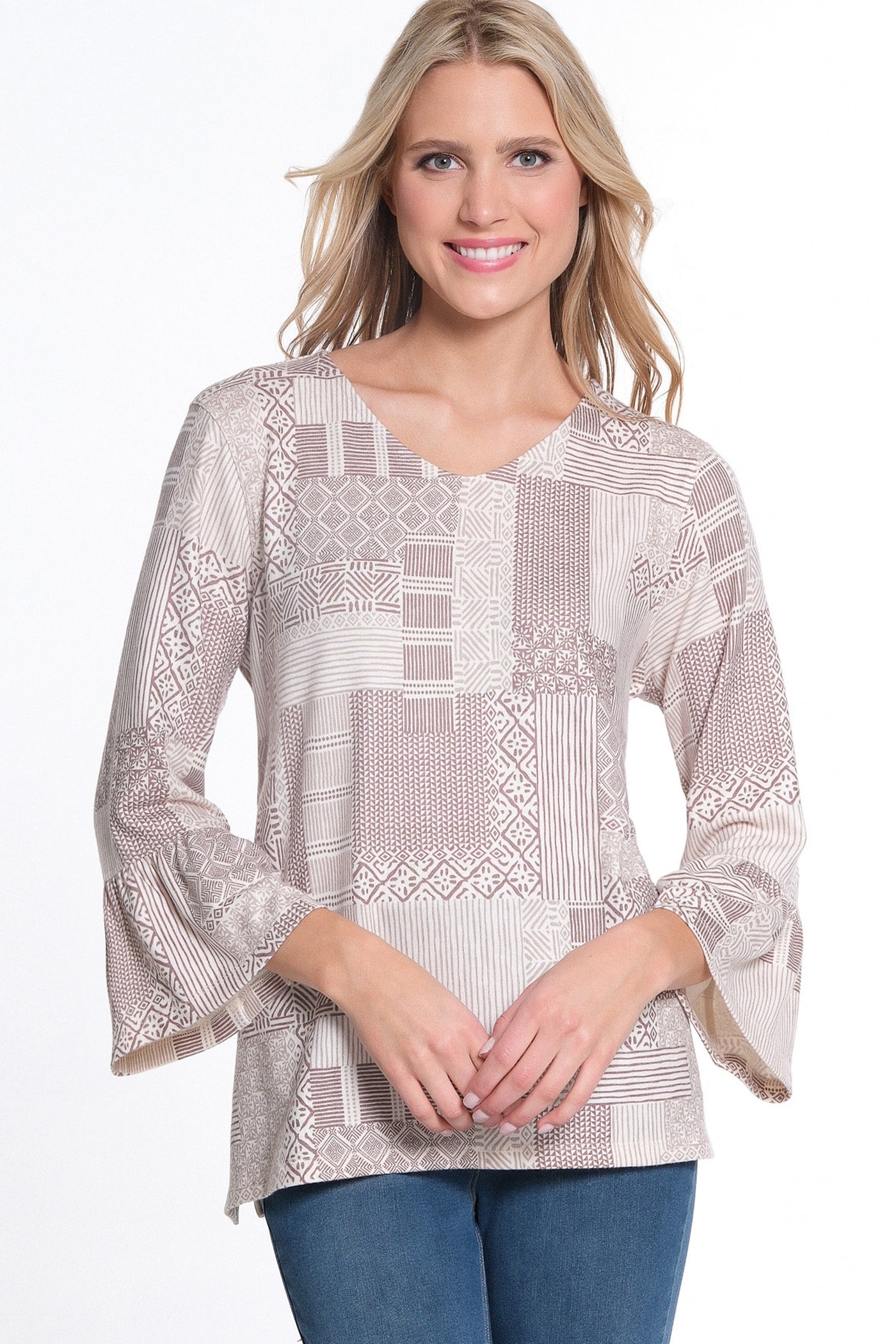 Flounce Sleeve Top - Multi