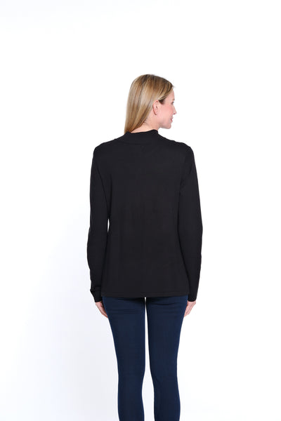 Mock Neck Sweater - Black