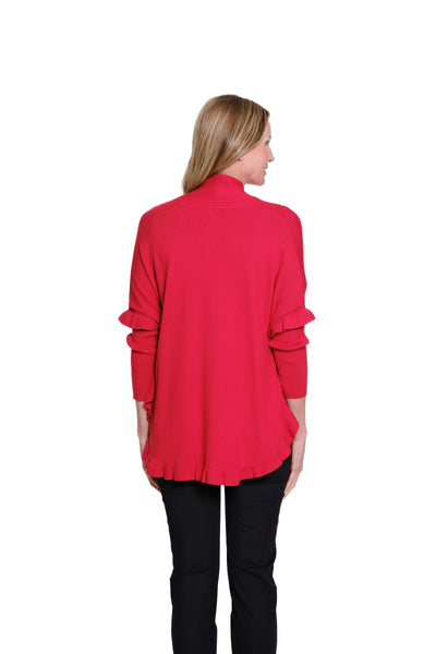 Shawl Collar Cardigan - Red