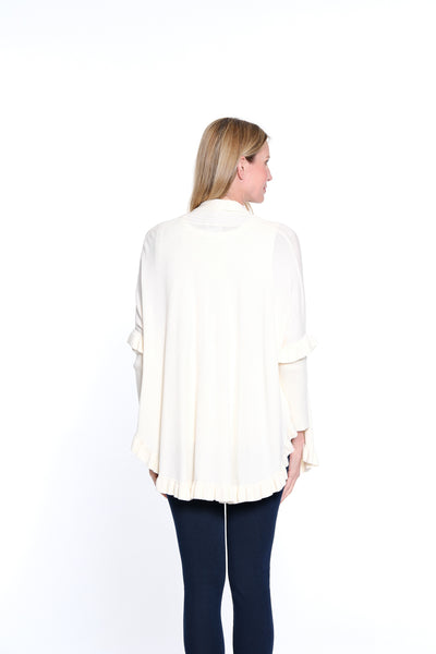 Shawl Collar Cardigan - Winter White