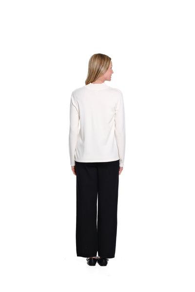 Wide Leg Knit Pant - Black