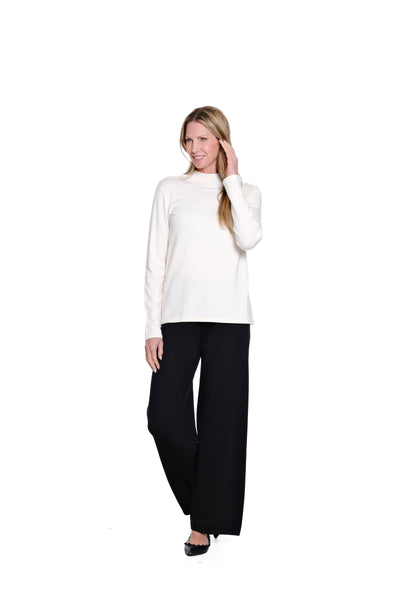 Wide Leg Knit Pant - Black