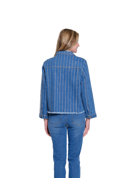Embellished Denim Jacket - Medium Indigo