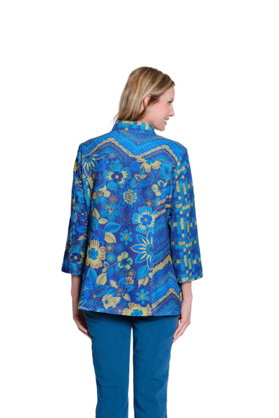 Mixed Print Knit Jacket - Petite - Multi