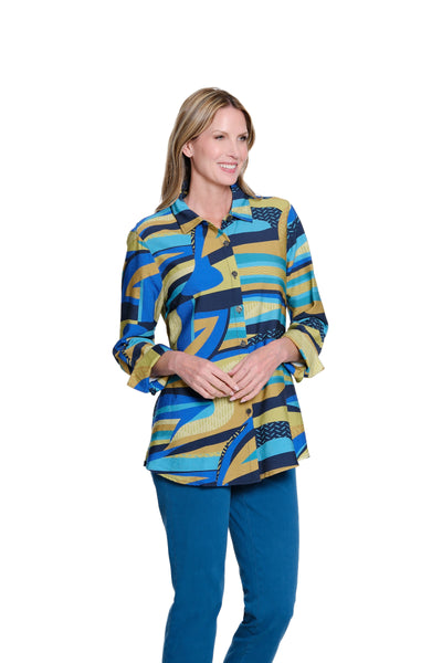 Print Woven Shirt - Petite - Multi