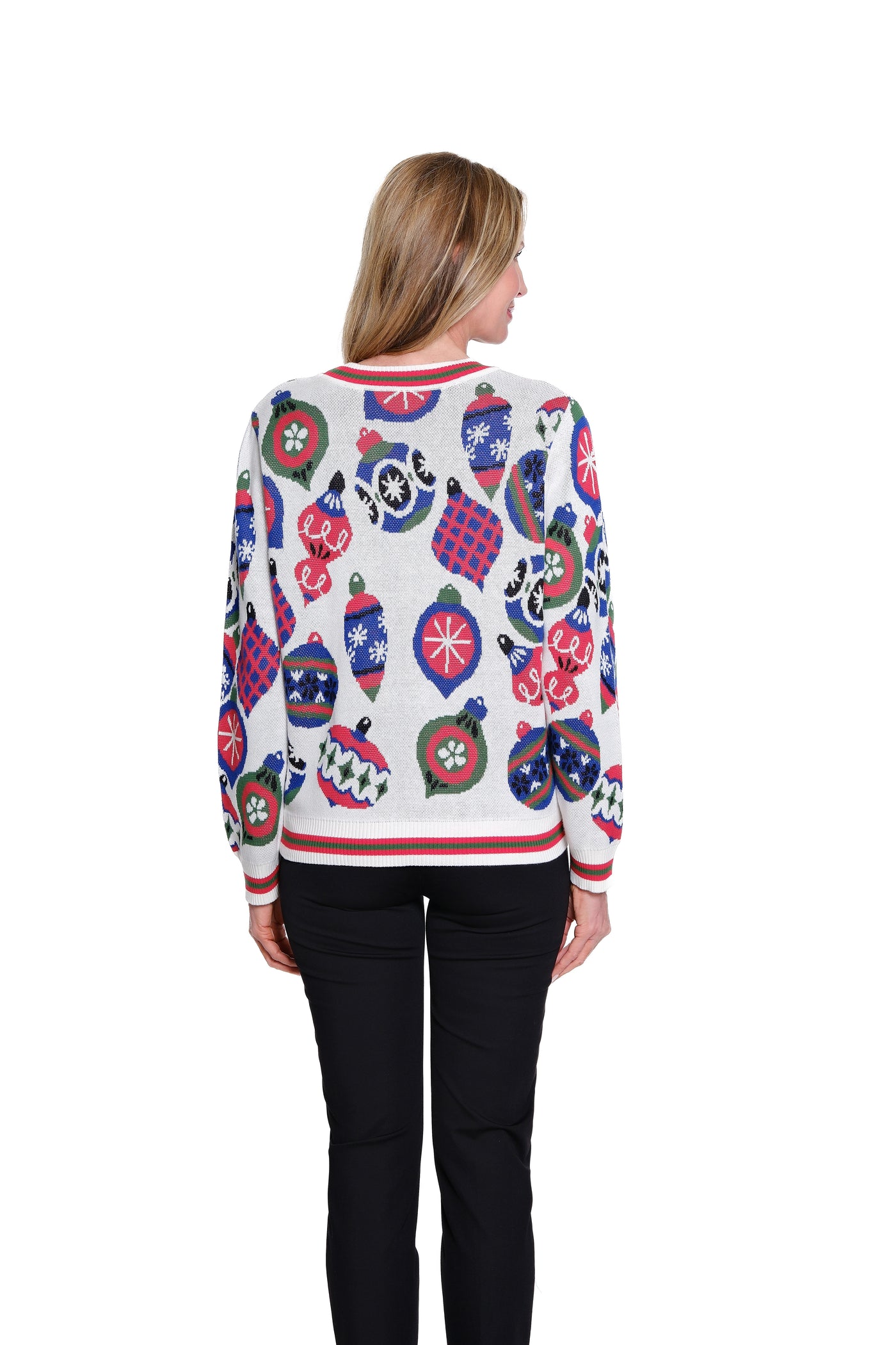 Embellished Button-Front Knit Cardigan - Multi