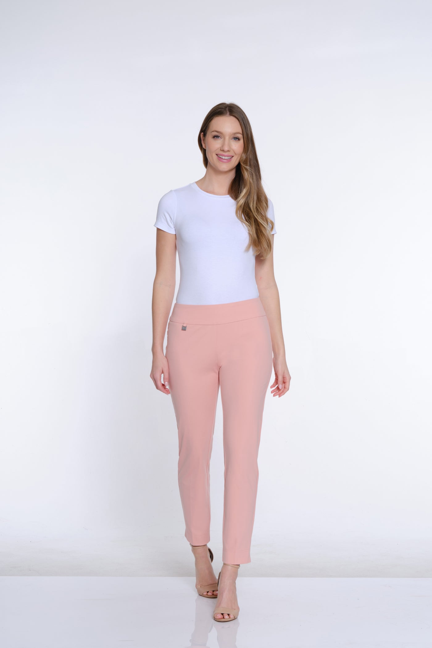 Ease-Y-Fit Knit Ankle Pant - Blush