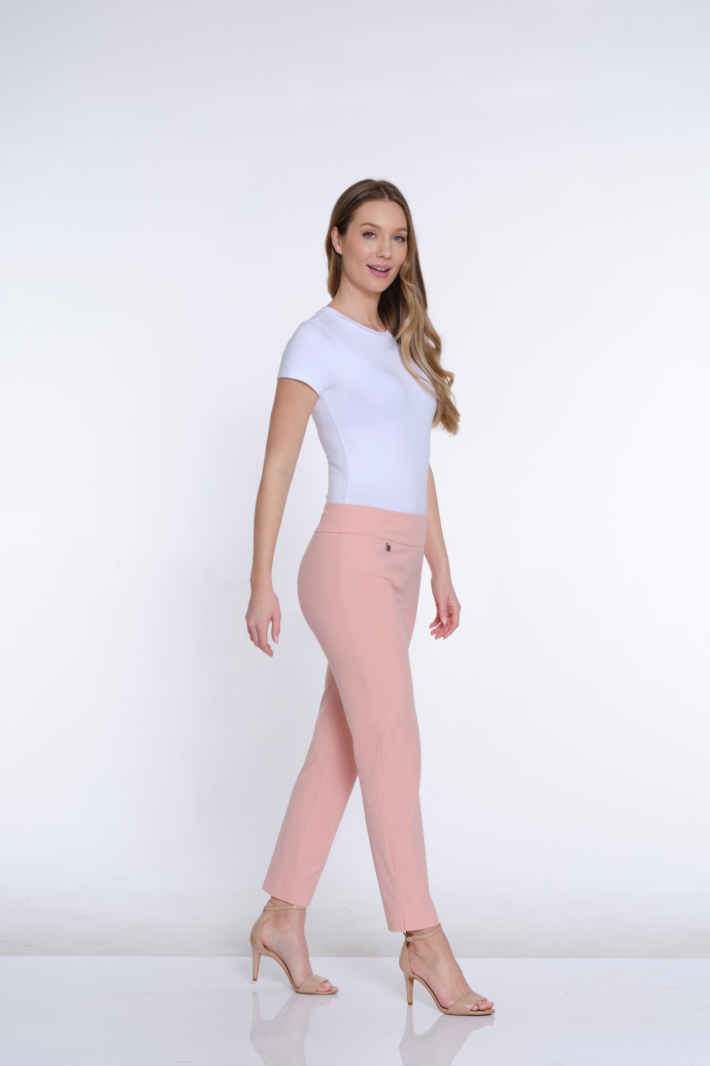 Ease-Y-Fit Knit Ankle Pant - Blush