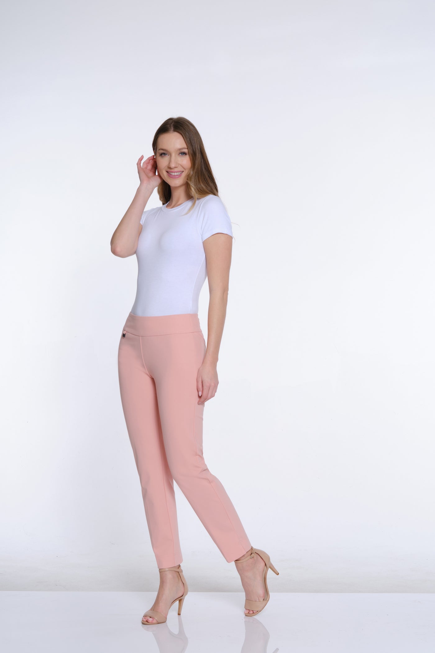 Ease-Y-Fit Knit Ankle Pant - Blush