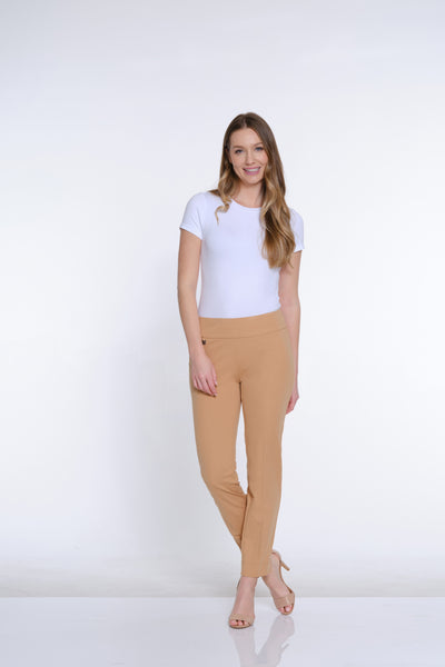 Ease-Y-Fit Knit Ankle Pant - Camel