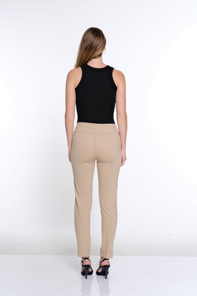 Wide Band Ankle Pant- Khaki