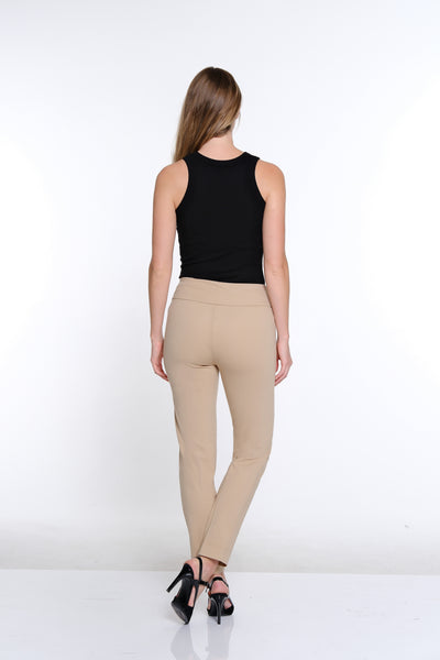 Wide Band Ankle Pant- Khaki