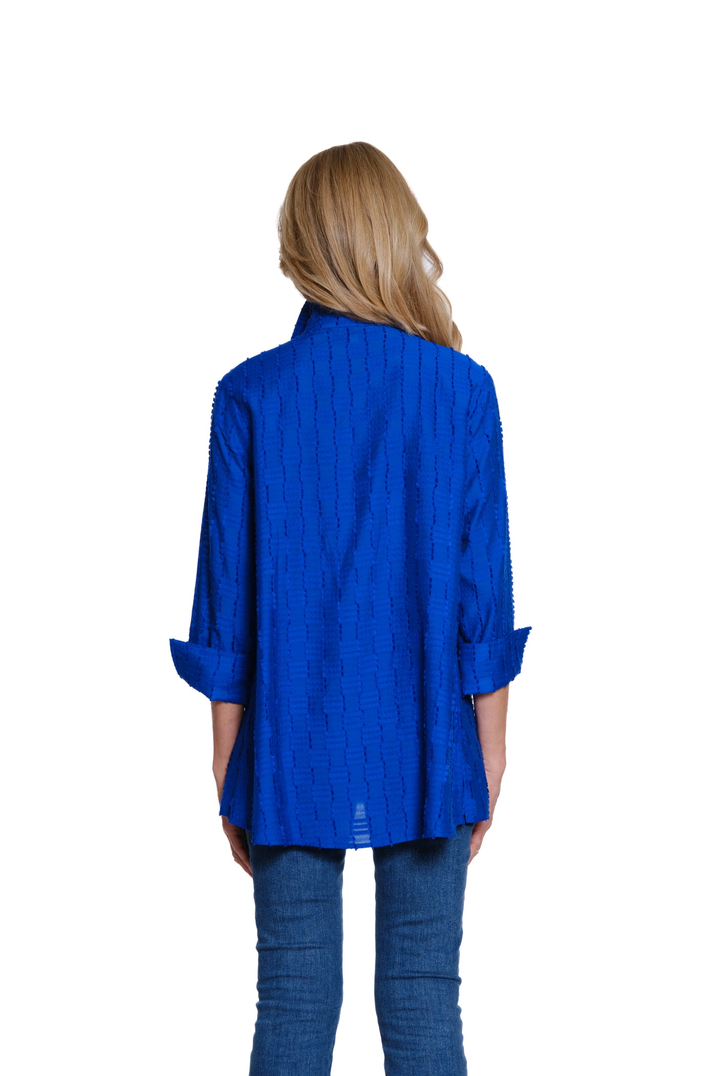 Jacquard Check Shirt - Dazzling Blue