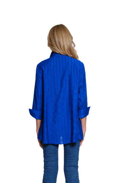 Jacquard Check Shirt - Dazzling Blue
