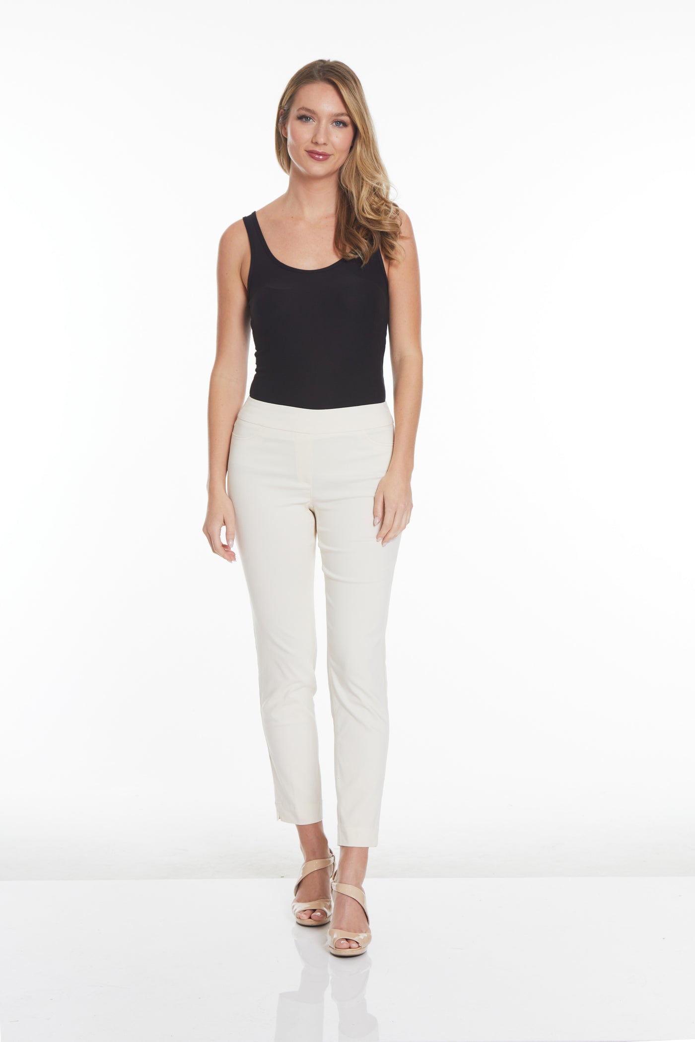 PULL-ON ANKLE PANT - Winter White