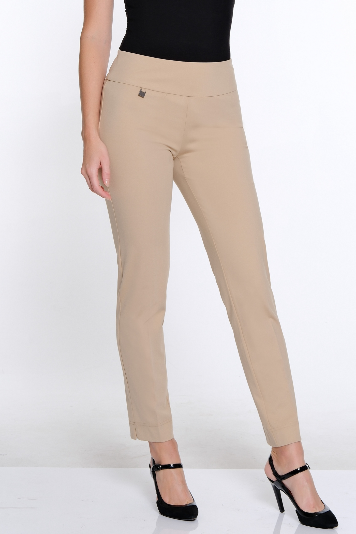 Wide Band Ankle Pant- Khaki