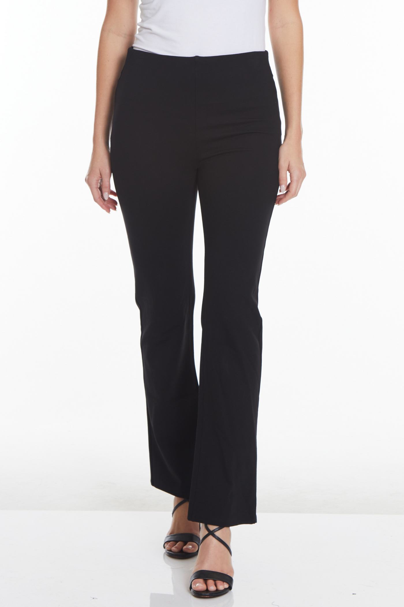PLUS Pull-On Flare Leg Pant - Black