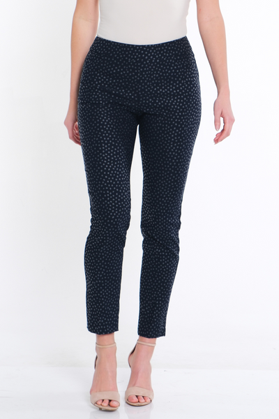 Print Twill Ankle Pant - Midnight