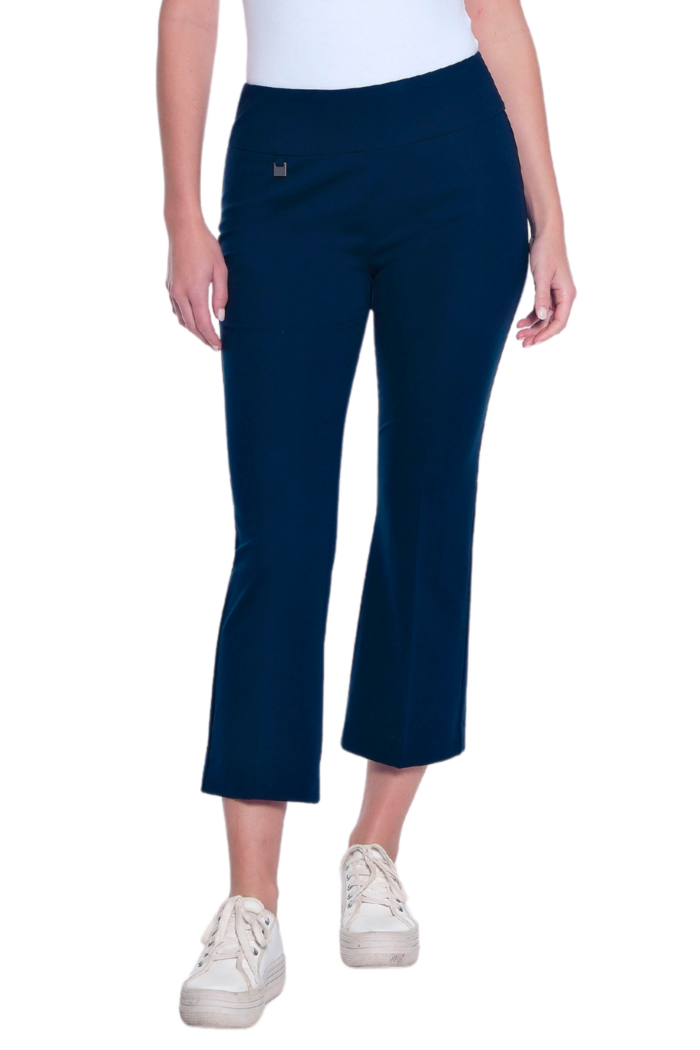 Flared Crop Pant- Midnight