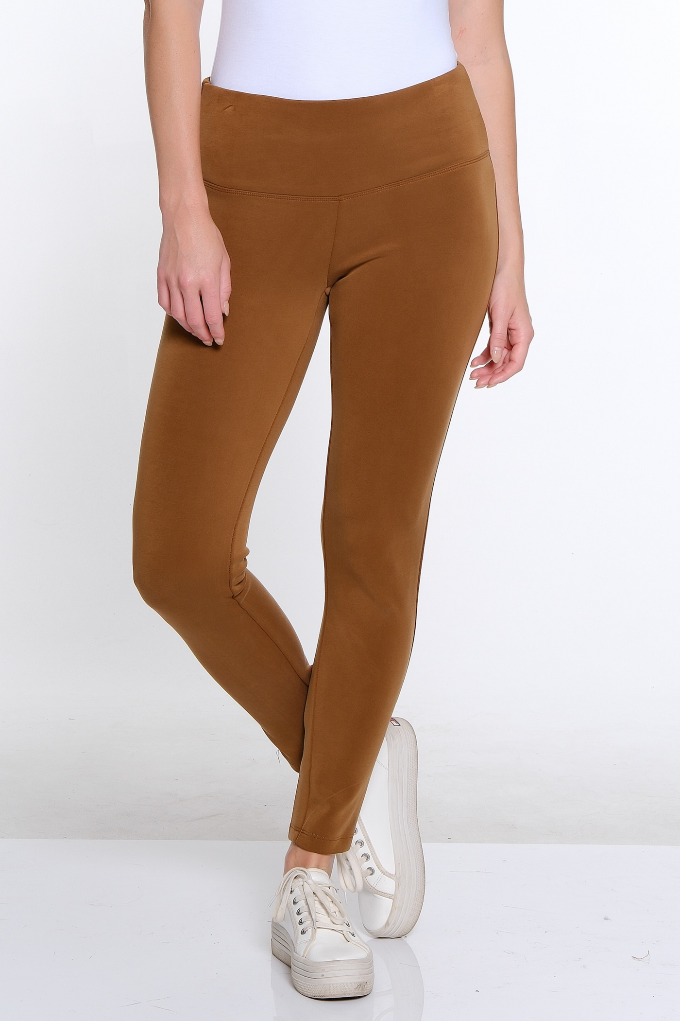 Pull On Ankle Legging- Bark