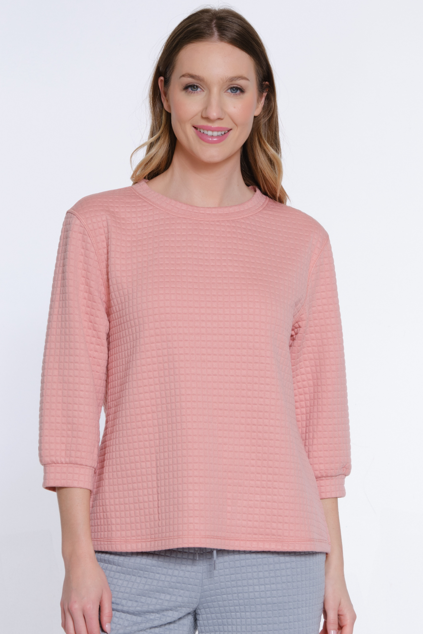 Jacquard Knit Top - Women's - Blush