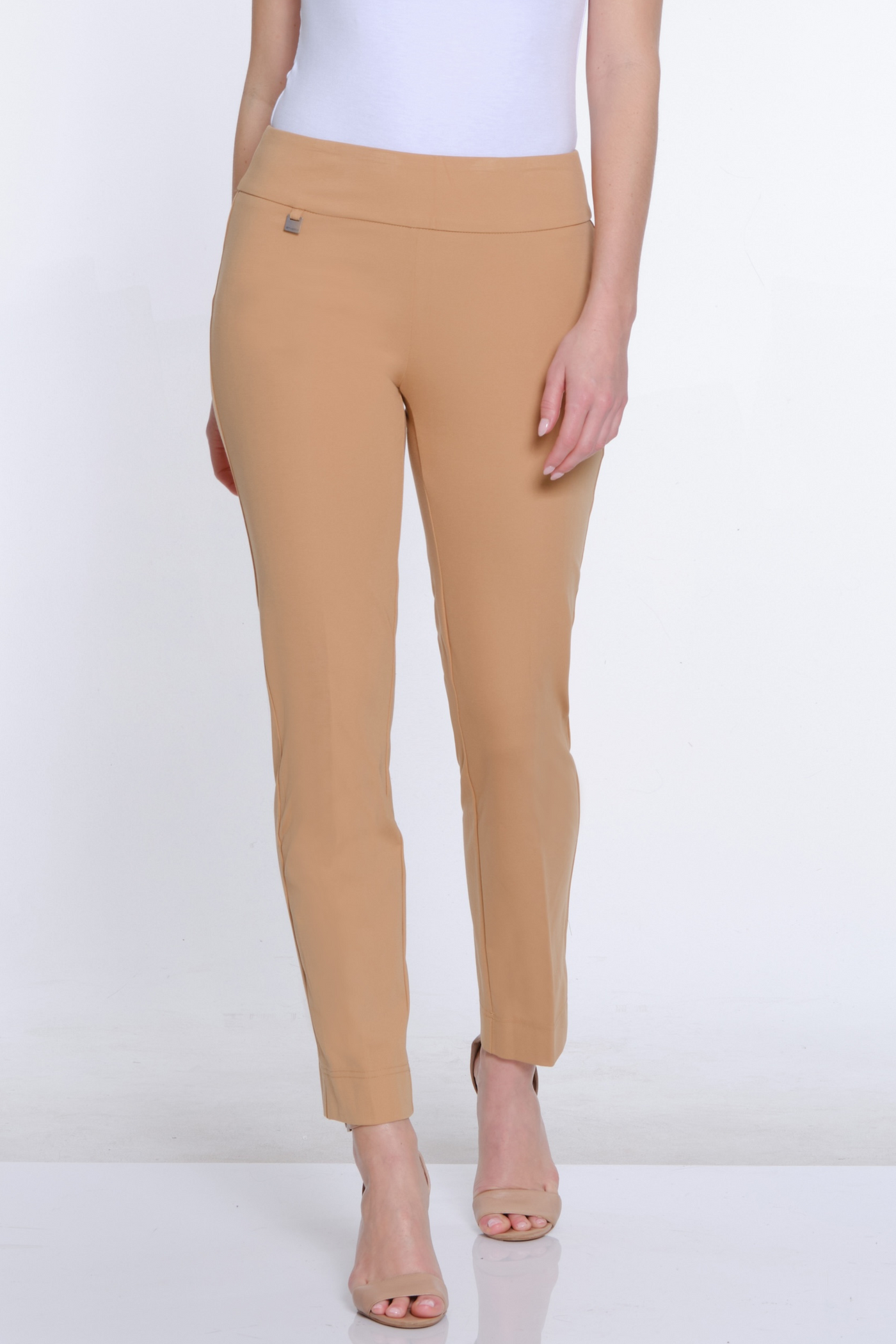 Ease-Y-Fit Knit Ankle Pant - Camel