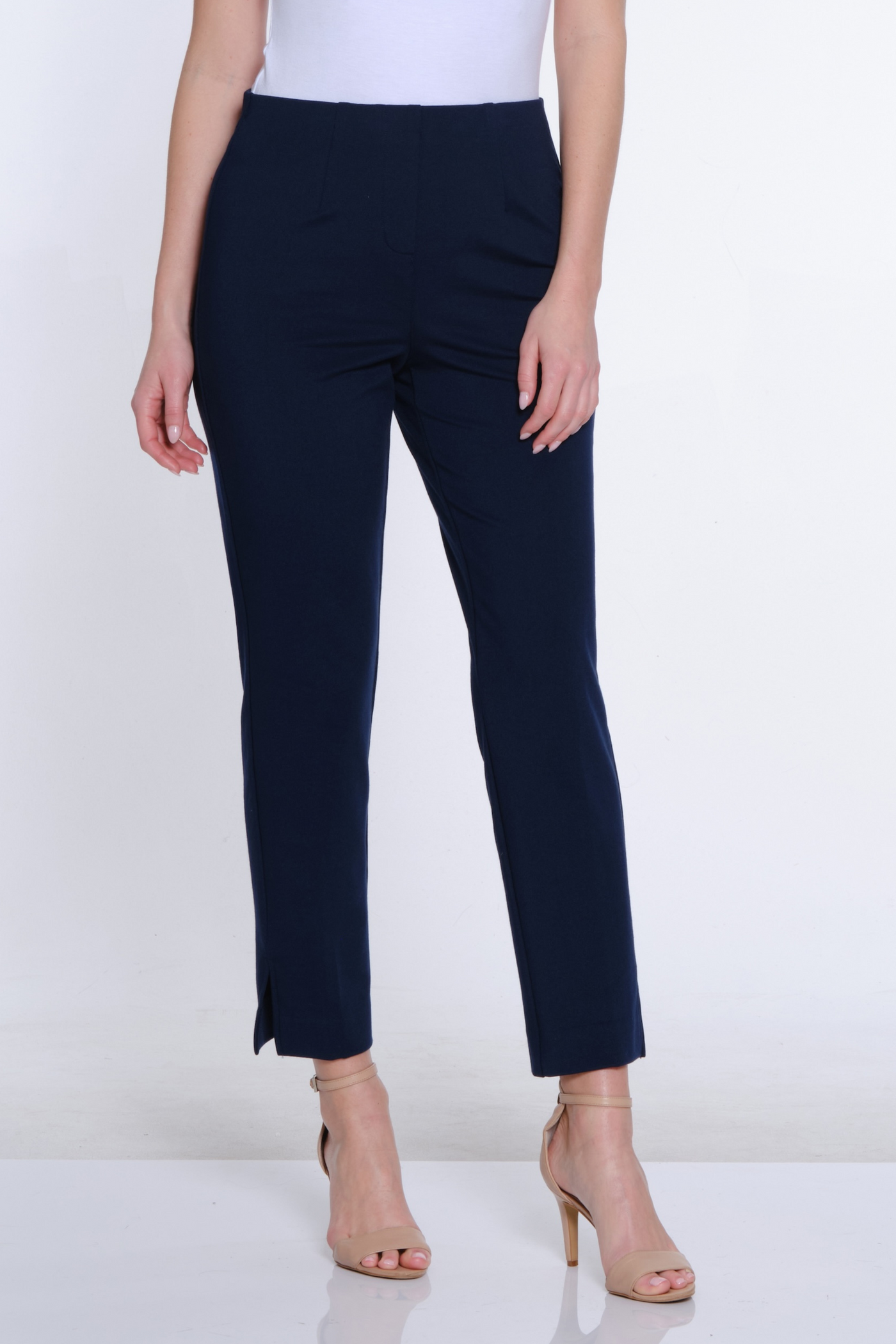 Terry Knit Ankle Pant - Midnight