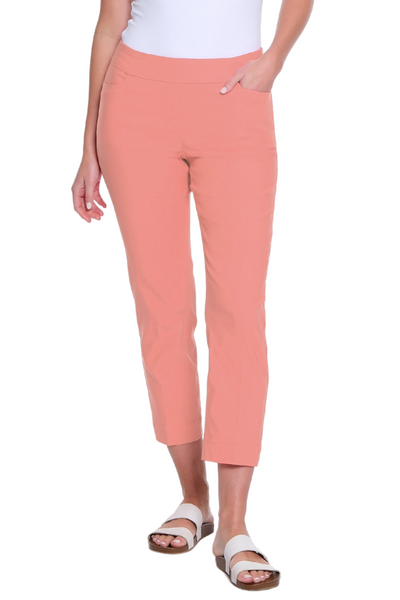 Pull-On Crop Pant With Real Front & Back Pockets - Melon