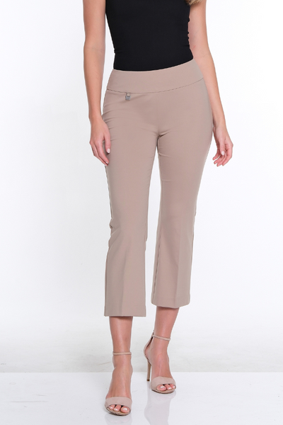 Flared Crop Pant- Stone