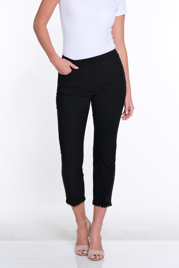 Denim Crop Pant- Black