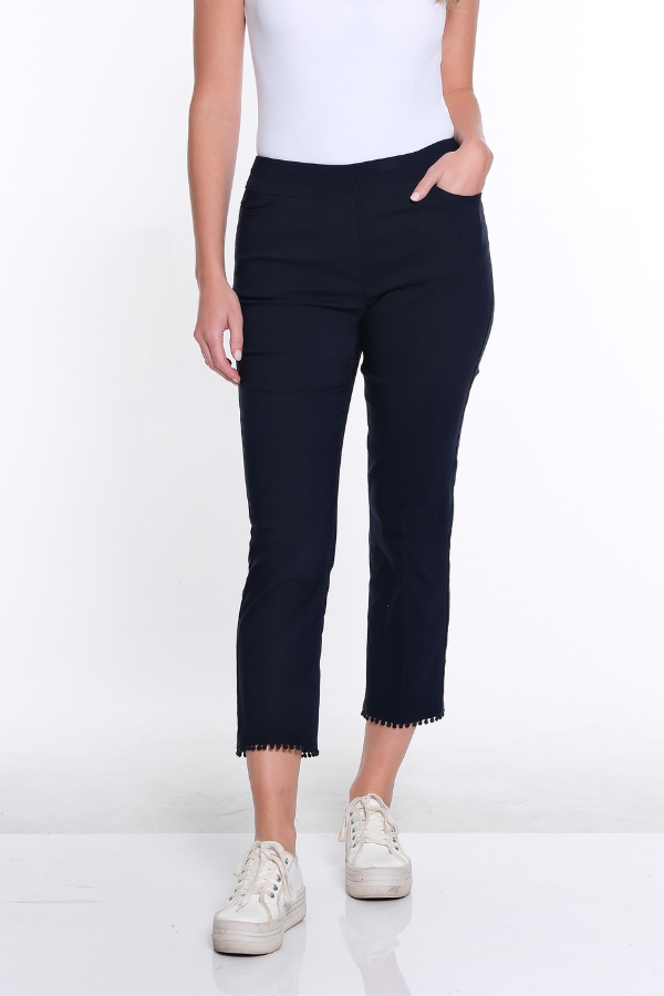 Denim Crop Pant- Midnight