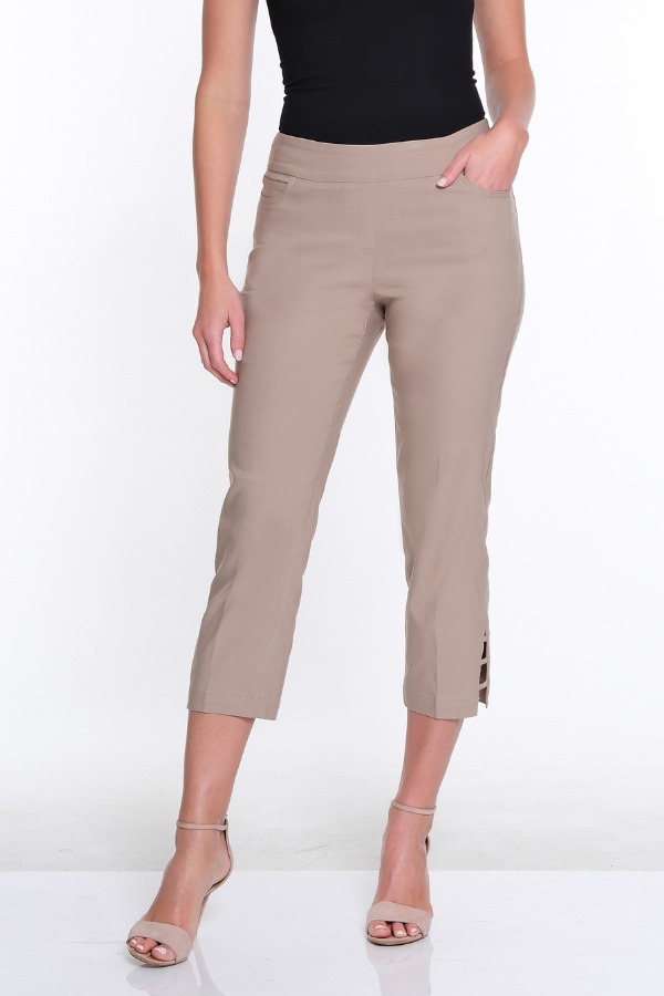 3-Strap Hem Pant- Stone