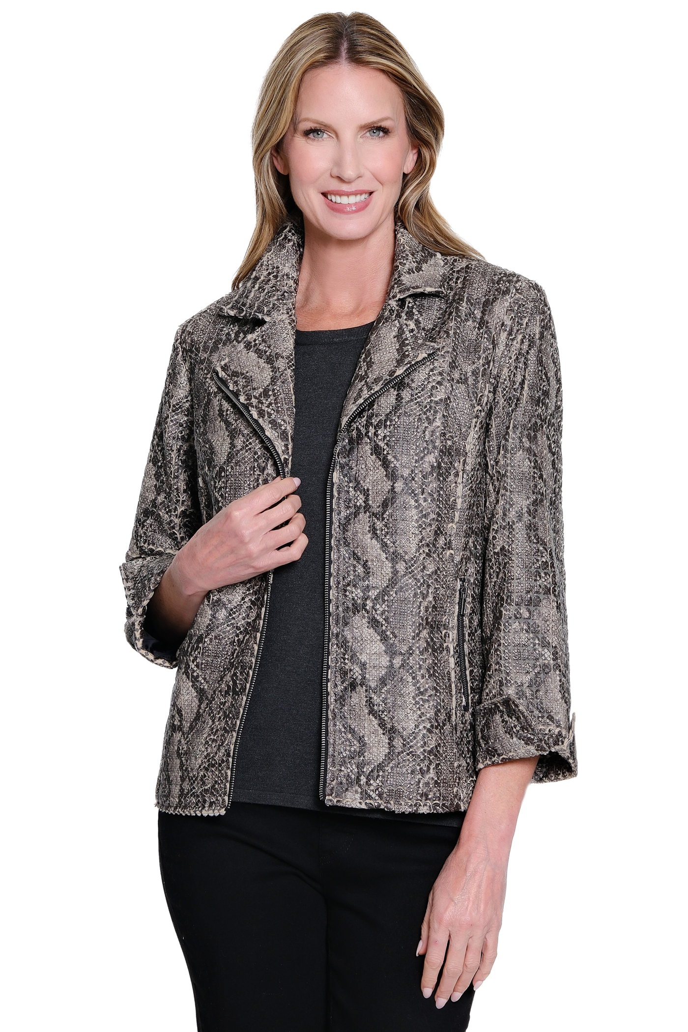 Snakeskin Print Jacket - Multi