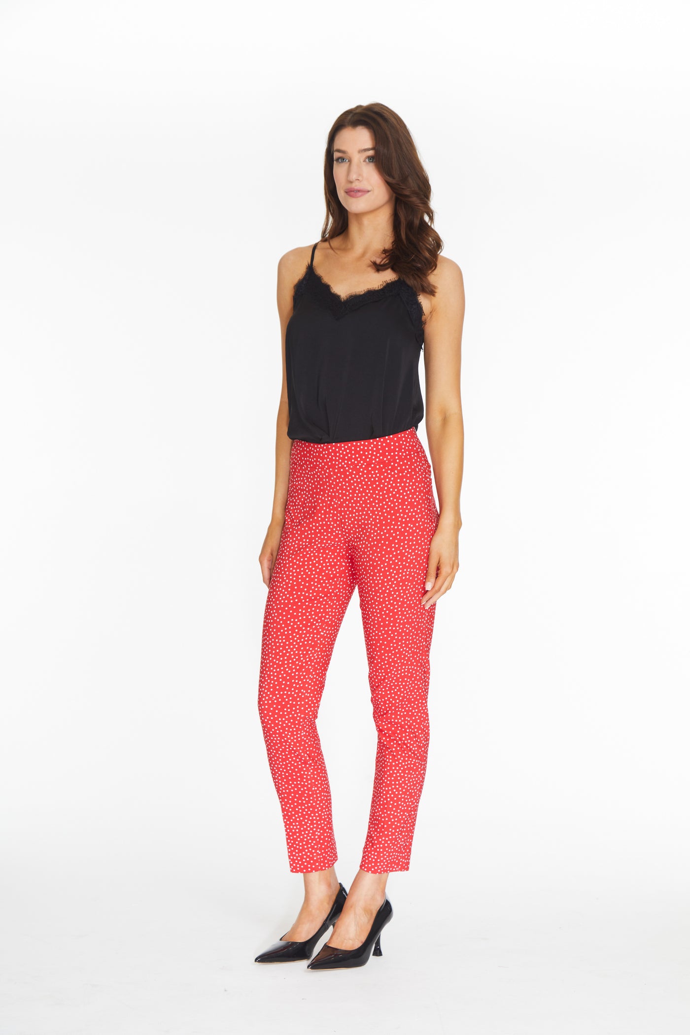 Pull-On Ankle Pant - Women's - Red Print